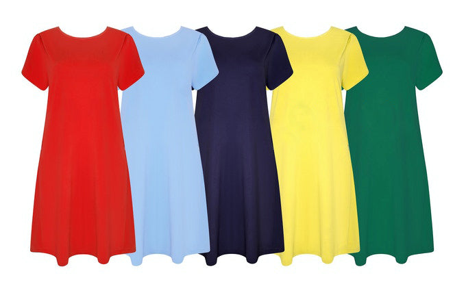 Short Sleeve T shirt dress (5 colors)