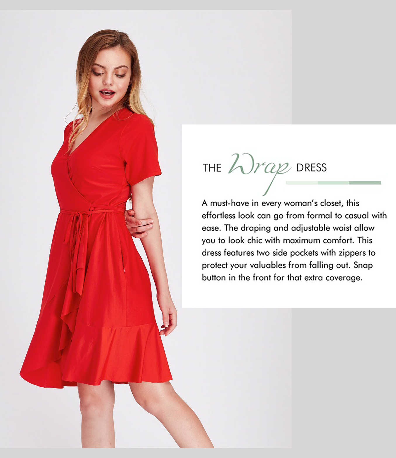 Wrap dress (5 colors)